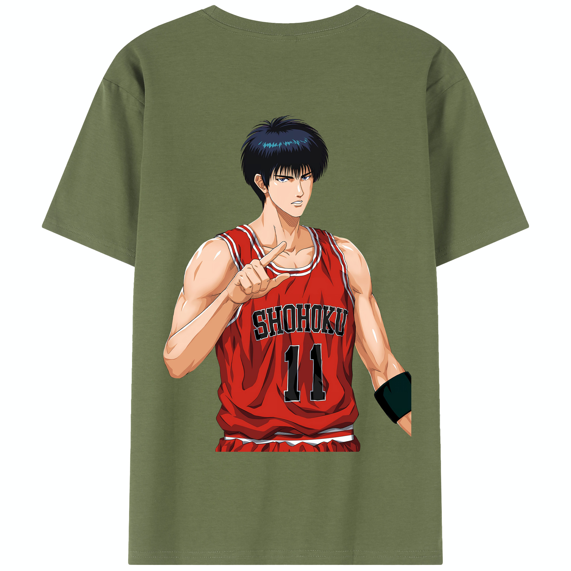 SLAM DUNK／スラムダンク 綿100％半袖Tシャツ（背面プリント）